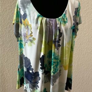 Worthington Blouse Elegant Top in Classic White